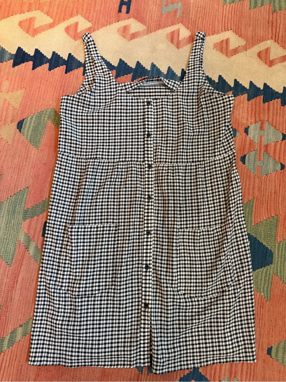 Smash Tess Valentina mini dress in lightweight seersucker gingham
